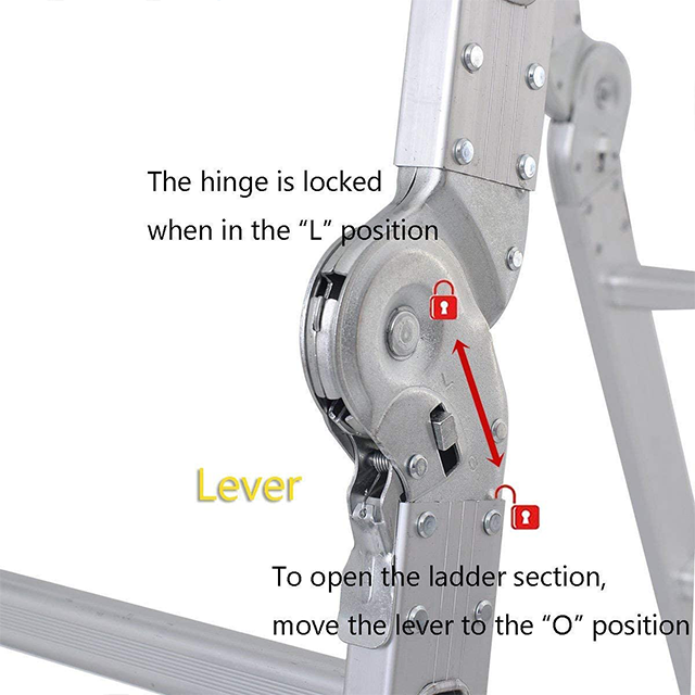 Folding Ladder Multi-Purpose Aluminium Extension 7 in 1 Step Heavy Duty Combination